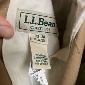LL bean chinos. 38x30